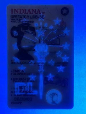 Indiana Driver License(New IN U21 2023 PolyCard)