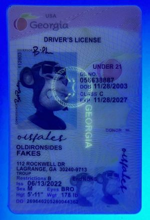Georgia Driver License(Old GA U21)