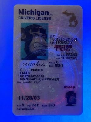Michigan Driver License(New MI U21)