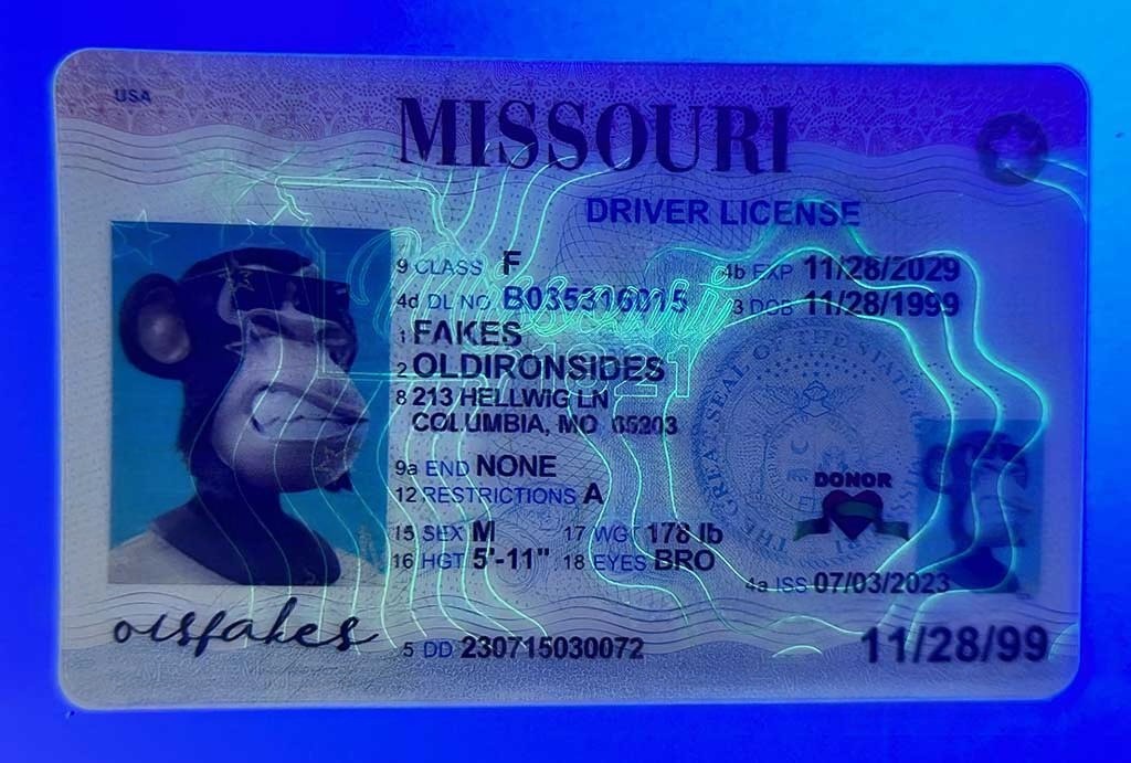 27a Missouri Driver License(New MO O21)