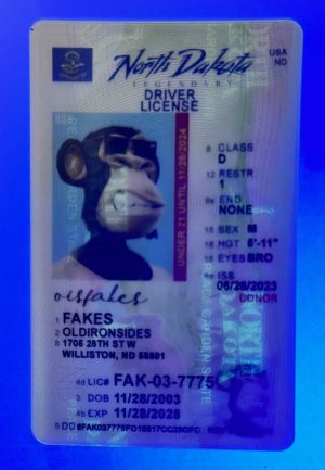 North Dakota Driver License(Old ND U21)