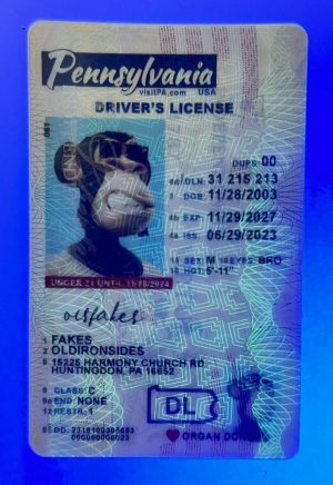 Pennsylvania Driver License(New PA U21)
