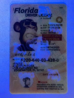 Florida Driver License(New FL U21 NEW 2022 PolyCard)